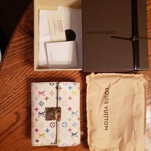 Monogram multicolour koala wallet.